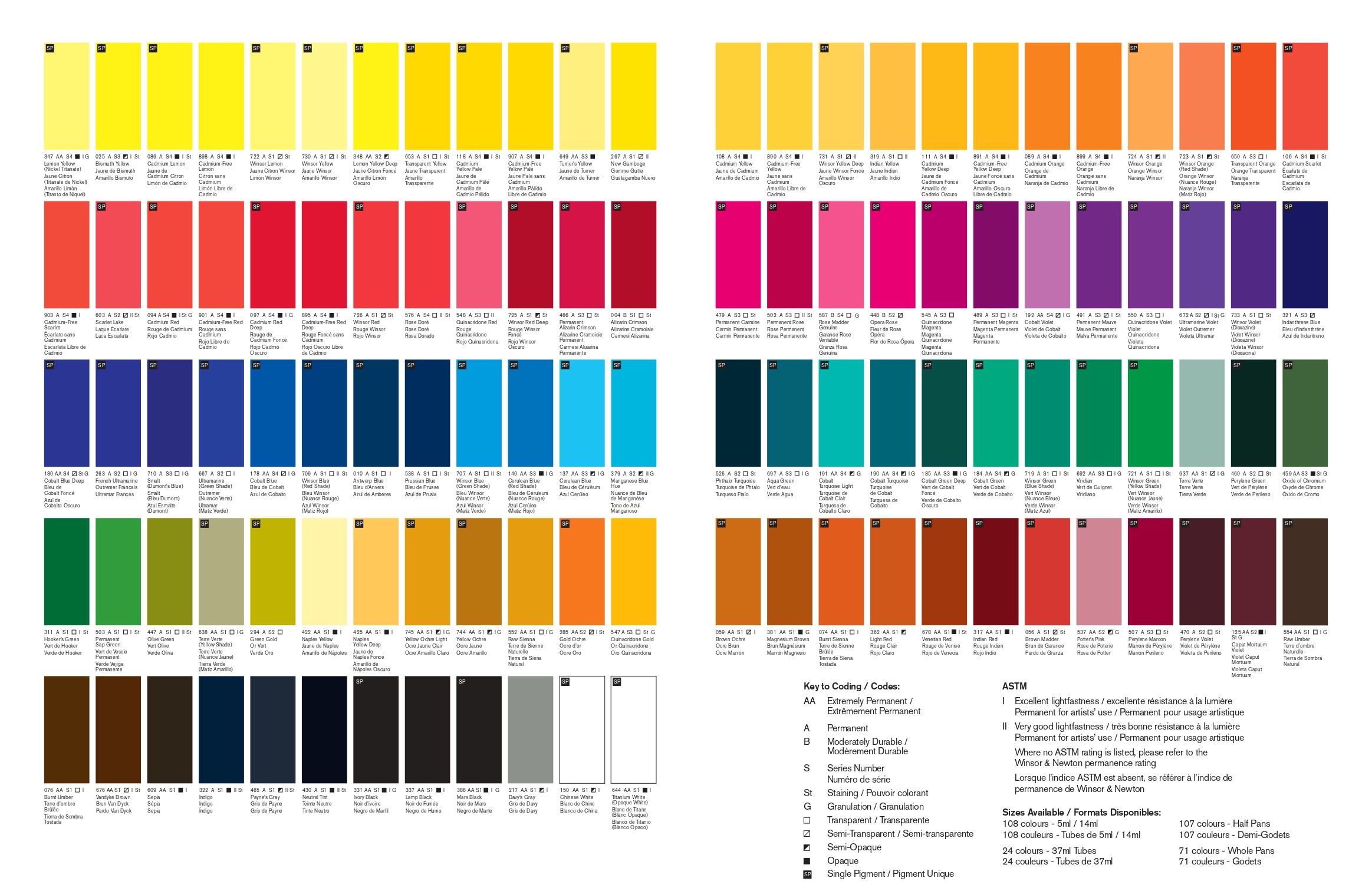 Winsor & Newton Acuarela Profesional 5ml (96 Colores Disponibles